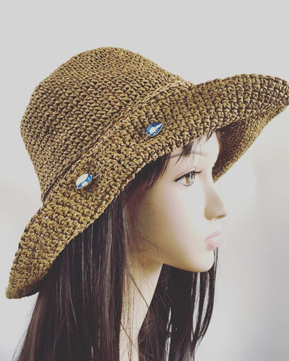 ハットピン 青 しずく ロジウム メンズ TAMARUSAN