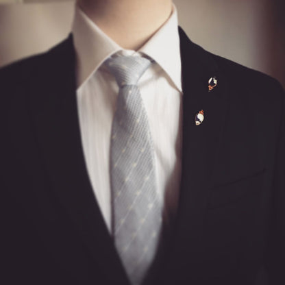 ハットピン ラペルピン 紫 襟飾 ラペルピン