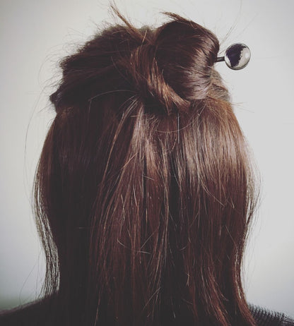 かんざし メンズ 紫 短め 一本挿しかんざし