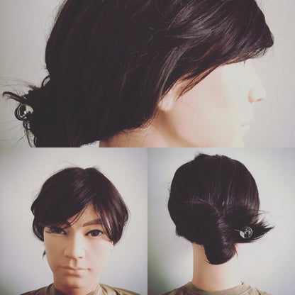 かんざし メンズ 紫 短め 一本挿しかんざし