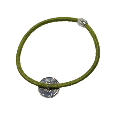 ヘアゴム シンプル 髪留め ブルー 男女兼用 TAMARUSAN