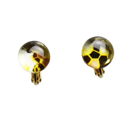 イヤリング 黄色 トラ猫 軽量 クリップ式 クリップイヤリング