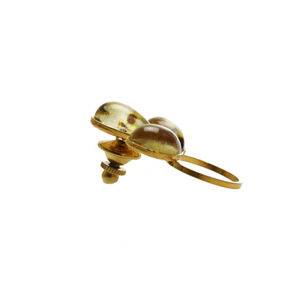 眼鏡ホルダーピンブローチ トラ猫 金 TAMARUSAN