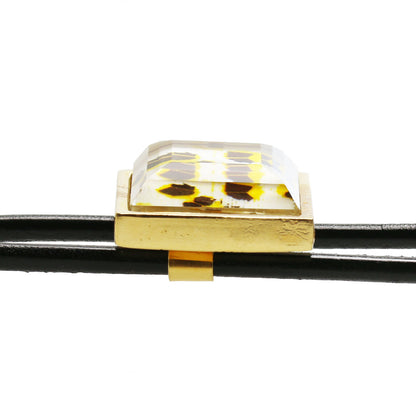 革紐ループタイ 男女兼用 トラ猫 金 クールビズ TAMARUSAN