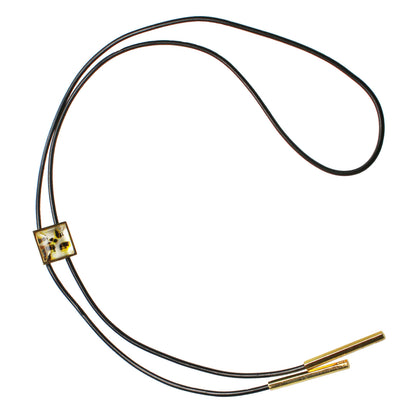 革紐ループタイ 男女兼用 トラ猫 金 クールビズ TAMARUSAN