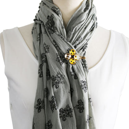 ストールクリップ チーター トラ猫 ゴールド TAMARUSAN