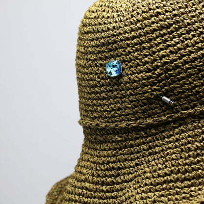 ハットピン ラペルピン トランプ柄 ブルー TAMARUSAN