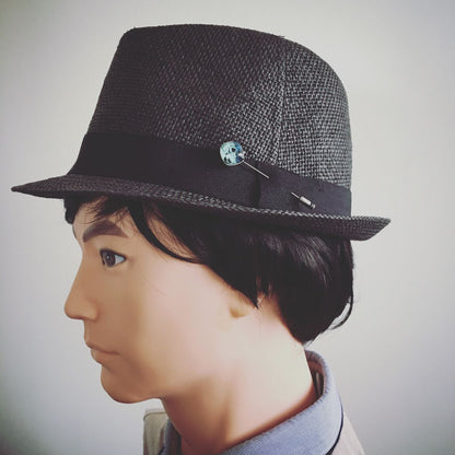 ハットピン ラペルピン トランプ柄 ブルー TAMARUSAN