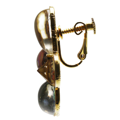 イヤリング ミックスカラー ゴージャス 大振り TAMARUSAN