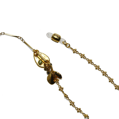 眼鏡チェーン ゴールド ヘマタイト つるくさ TAMARUSAN