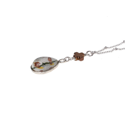 ネックレス 十字 パールホワイト TAMARUSAN