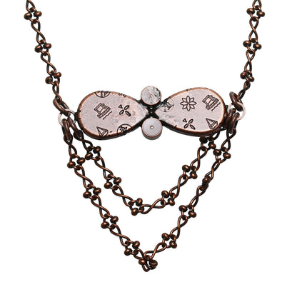 ネックレス つるくさ あさぎ色 和風 ネックレス