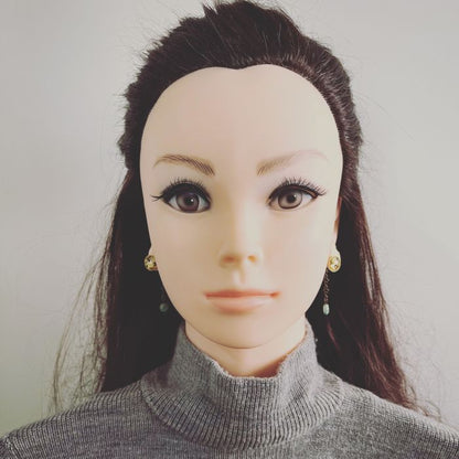 ピアス ターコイズ 白 つる草 オリジナルレジン TAMARUSAN