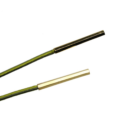 組紐ループタイ 正絹 つるくさ 青 ゴールド 男女兼用 TAMARUSAN