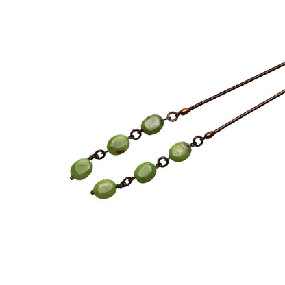 ループタイ式 ネックレス あさぎ色 アメジスト TAMARUSAN