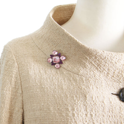 ブローチネックレス ピンク 梅 ２way TAMARUSAN