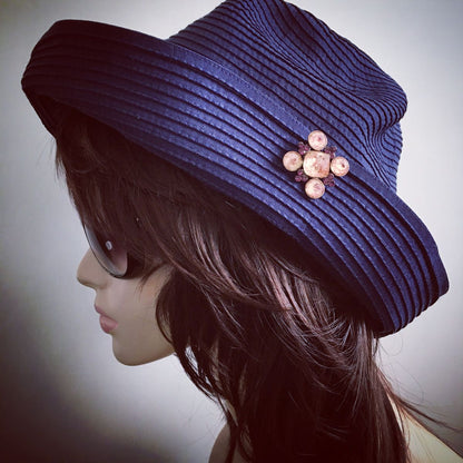 ブローチネックレス ピンク 梅 ２way TAMARUSAN