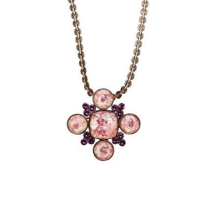 ブローチネックレス ピンク 梅 ２way TAMARUSAN