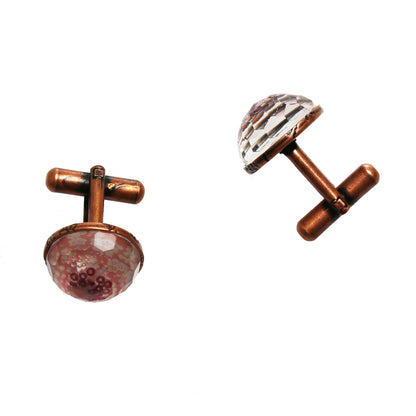 カフスボタン 梅 ピンク 丸 TAMARUSAN