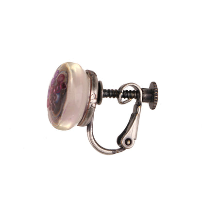 イヤリング 紫 しずく 古希 梅 TAMARUSAN