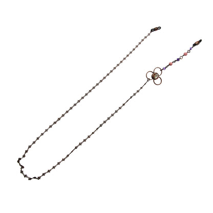 眼鏡チェーン 梅 ピンク バラ アメジスト TAMARUSAN