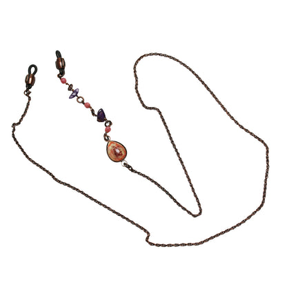 眼鏡チェーン 梅 ピンク ロードナイト TAMARUSAN