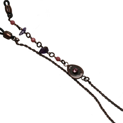 眼鏡チェーン 梅 ピンク ロードナイト TAMARUSAN