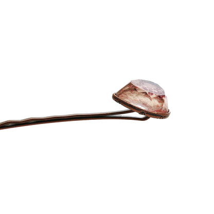 ヘアピン 梅 ピンク ハート 大人向け 高級ヘアピン