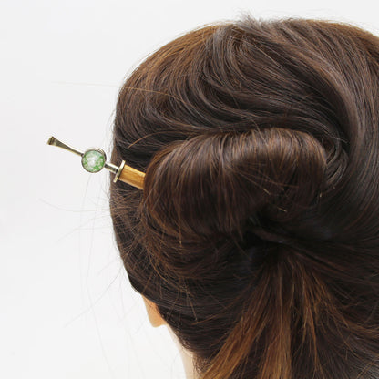 着せ替えかんざし 梅 緑 和風 TAMARUSAN