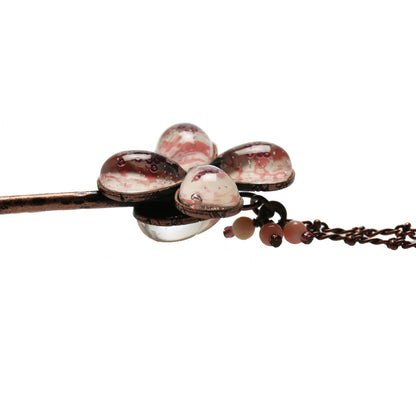 花 かんざし 福梅 ピンク 珊瑚 TAMARUSAN