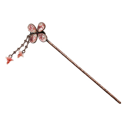 花 かんざし 福梅 ピンク 珊瑚 TAMARUSAN