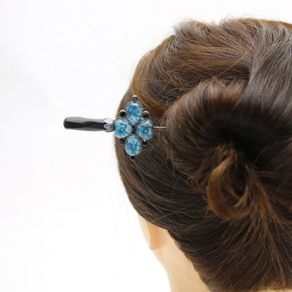 着せ替えかんざし ブルー 梅 TAMARUSAN