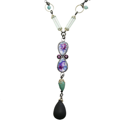 ネックレス 福梅 フローライト 紫 TAMARUSAN