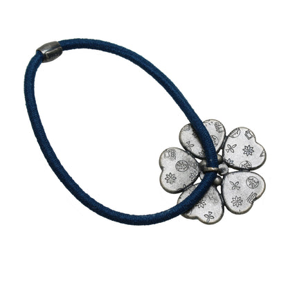 花ヘアゴム 梅 青 おしゃれ 大人 TAMARUSAN