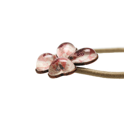 ヘアゴム 蝶 梅 ピンク おしゃれ 人気 TAMARUSAN