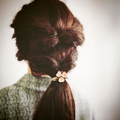 ヘアゴム 福梅 ピンク すみれ 大人 TAMARUSAN