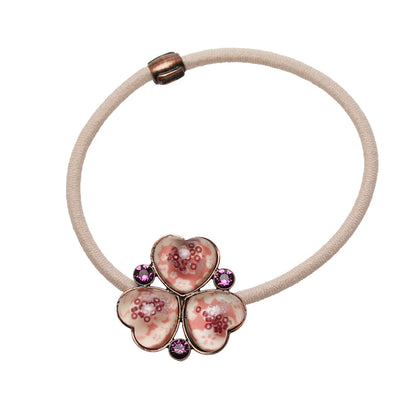 ヘアゴム 福梅 ピンク すみれ 大人 TAMARUSAN