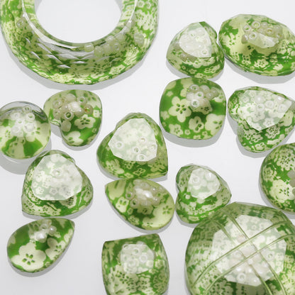 眼鏡チェーン 梅 黄緑 メンズ レディース TAMARUSAN