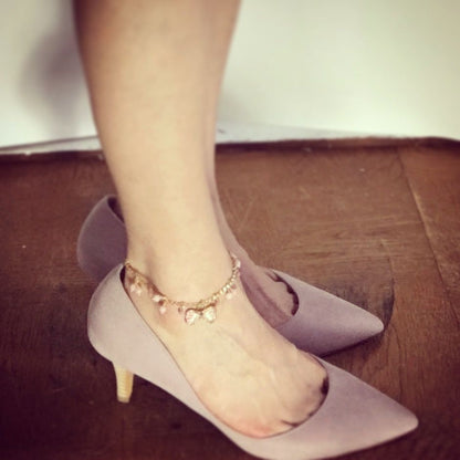 アンクレット 贈り物 大人 高級 リボン ピンク TAMARUSAN