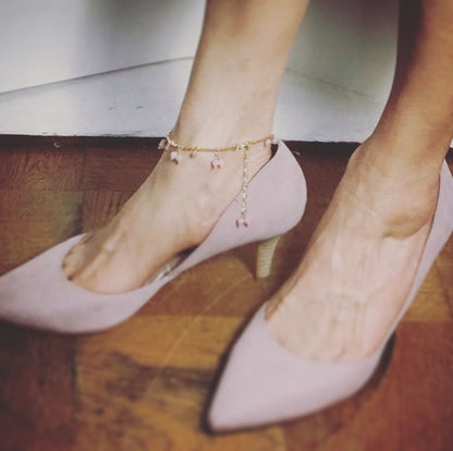 アンクレット 贈り物 大人 高級 リボン ピンク TAMARUSAN