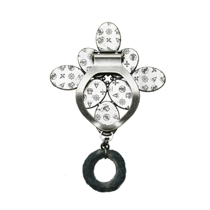 着物用眼鏡ホルダー ブルー 渦巻き TAMARUSAN