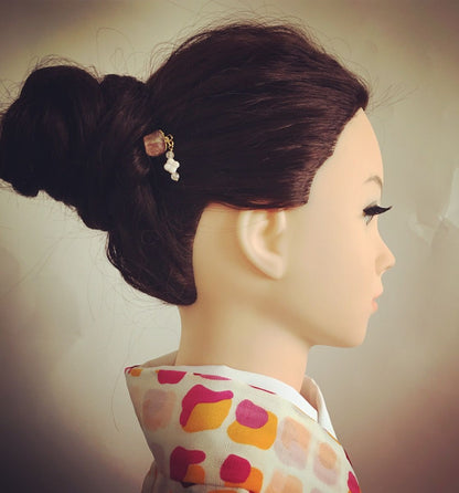 ヘアピン ピンク 渦巻き 24金 シェル TAMARUSAN