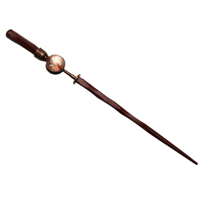 着せ替えかんざし オレンジ 渦巻き 木製 TAMARUSAN