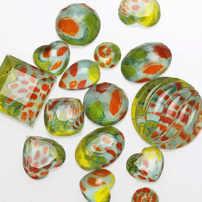 かんざし マルチカラー 菊 カーネリアン ターコイズ アマゾナイト 蝶 一本挿しかんざし