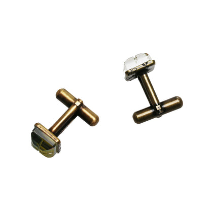 小さいカフスボタン 菊 四角 TAMARUSAN