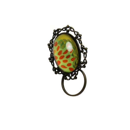 眼鏡ホルダーピンブローチ 菊 男女兼用 マルチカラー 眼鏡ホルダーブローチ