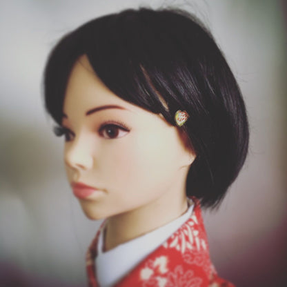 大人 ヘアピン ハート 菊 飾り取り外し可能 TAMARUSAN