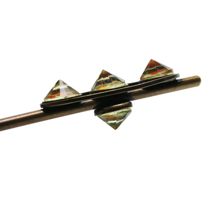 かんざし 菊 オレンジ 和風 レトロ 一本挿しかんざし