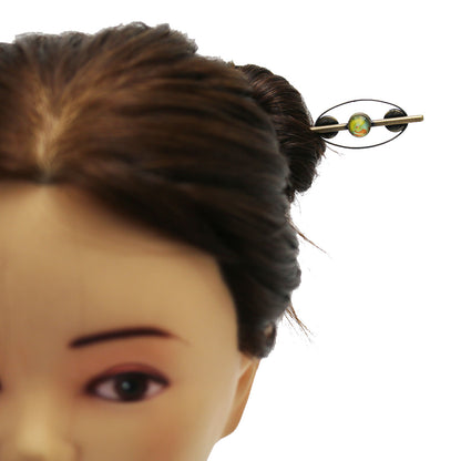 かんざし 菊 オレンジ 和風 レトロ 一本挿しかんざし