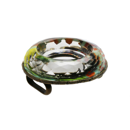 帯留め 青 菊 ドーナツ おしゃれ TAMARUSAN